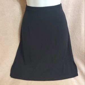 Y2K Black Merona Pull-on Poly Stretchy Skirt Sz XS, Excellent Condition